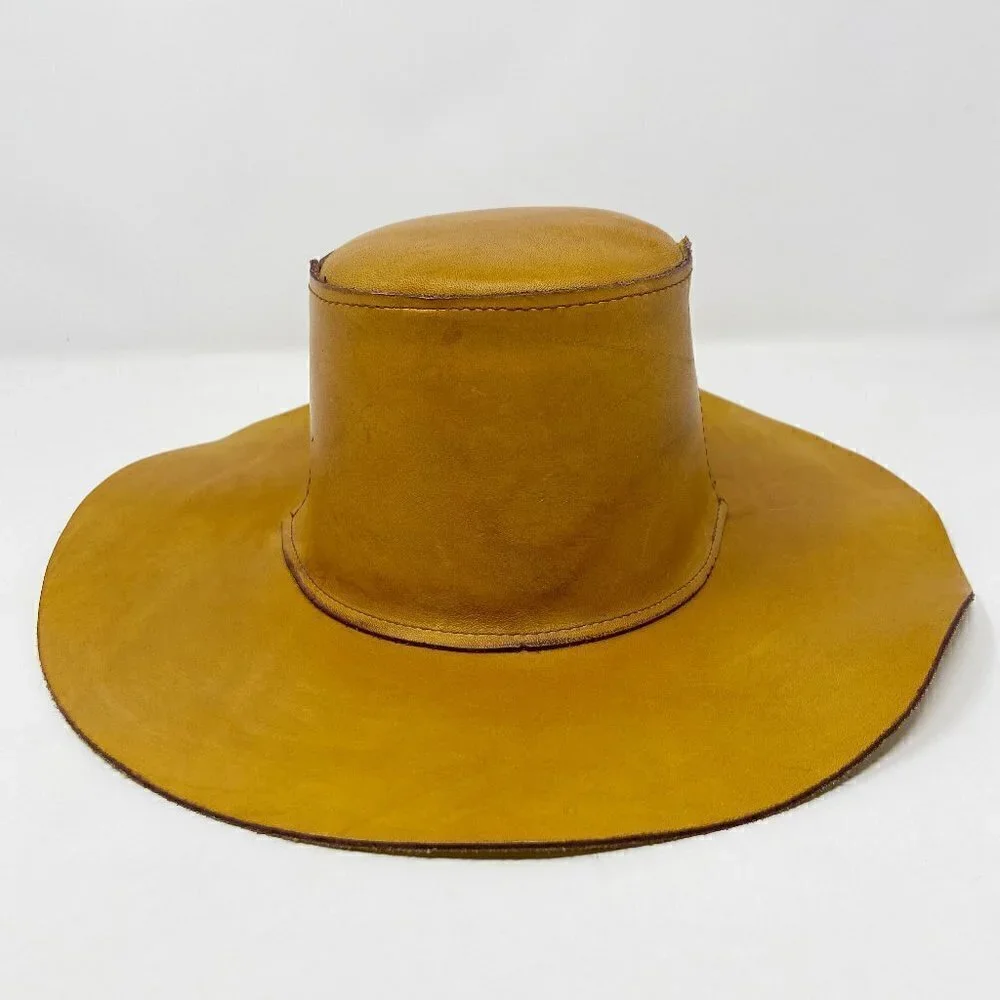 VINTAGE | Skully's by Henschel Western Tan Leather Hat